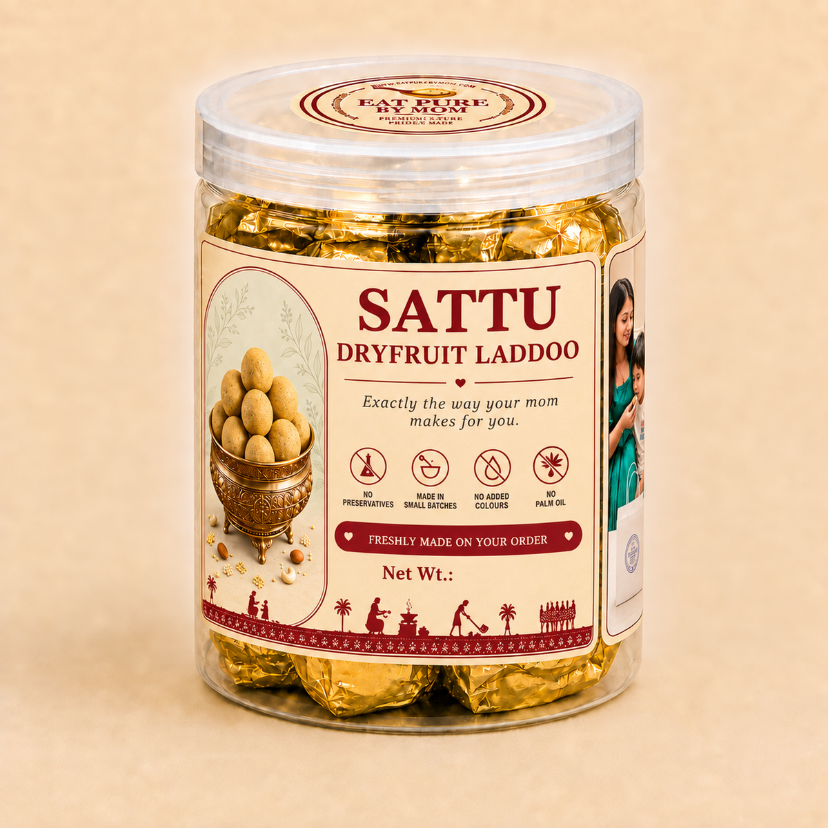 Sattu Dryfruit Laddoos