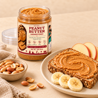 100% Roasted Peanut Butter – Unsweetened – 350 g